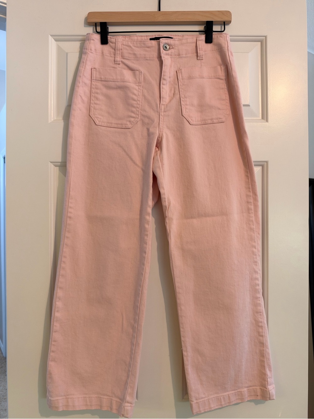 Sanctuary Pastel Pink Wide-Leg Jeans